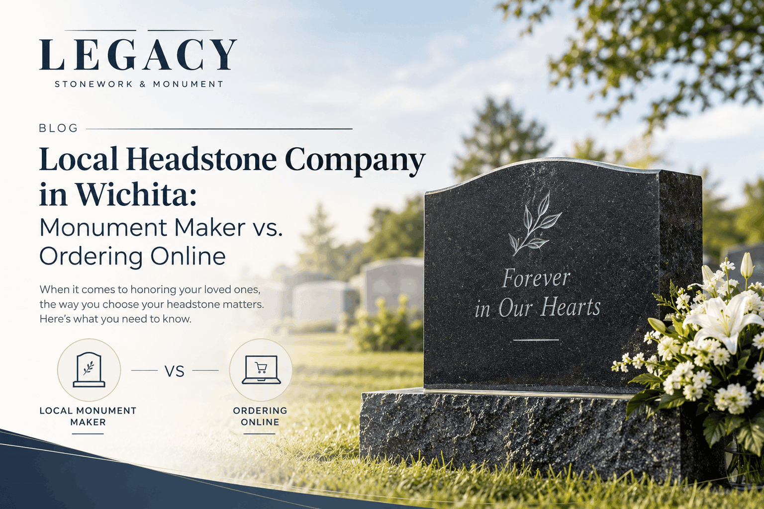 Local Headstone Company in Wichita: Monument Maker vs. Ordering Online